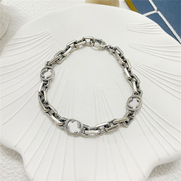 54% off 2022 new jewelry silver old interlocking letter fine exquisite bracelet men and women lovers cuba chain bracelet, Black
54% off 2022 new jewelry silver old interlocking letter fine exquisite bracelet men and women lovers cuba chain bracelet, Black