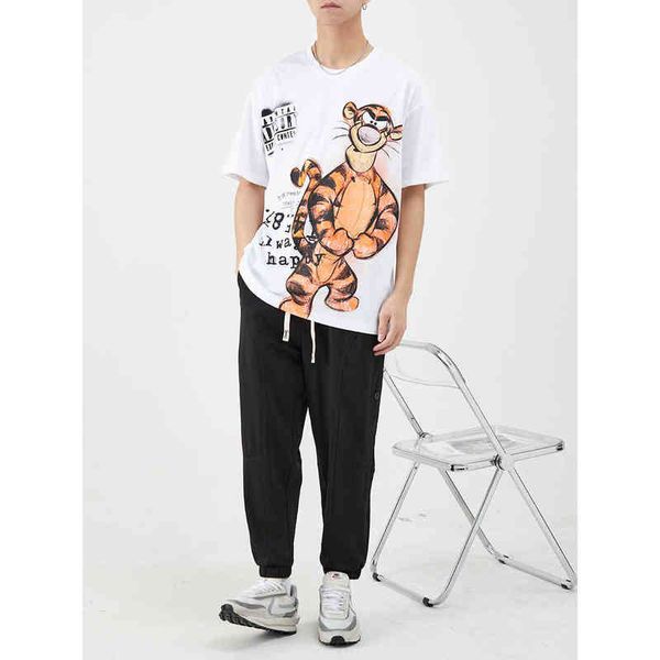 yizhi fashion short sleeve cartoon animation 2022 summer men's tiger printed t-shirt bottomsimuh, White;black
yizhi fashion short sleeve cartoon animation 2022 summer men's tiger printed t-shirt bottomsimuh, White;black