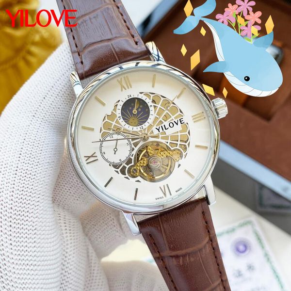 stainless steel case white dial men's watch leather wristband fashion simple designer multifunctional clock flywheel skeleton luxury su, Slivery;brown
stainless steel case white dial men's watch leather wristband fashion simple designer multifunctional clock flywheel skeleton luxury su, Slivery;brown
