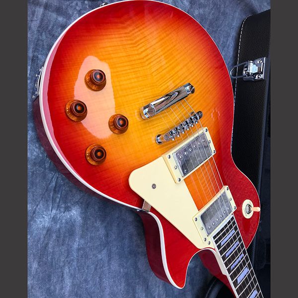 chinese electric guitar stan dard design sunburst color flame maple les mahogany
chinese electric guitar stan dard design sunburst color flame maple les mahogany