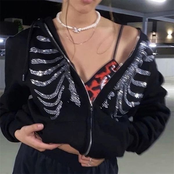y2k skeleton hoodie gothic zip up oversized hoodie streetwear harajuku punk long sleeve jacket autumn hoodies 220817, Black
y2k skeleton hoodie gothic zip up oversized hoodie streetwear harajuku punk long sleeve jacket autumn hoodies 220817, Black