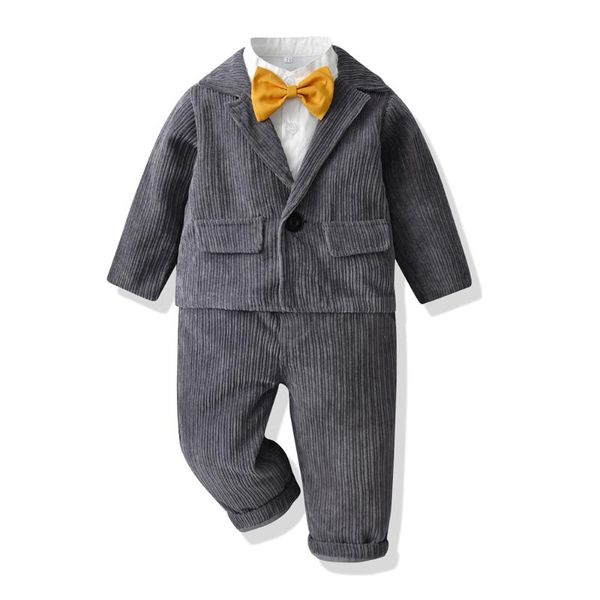 clothing sets toddler boys' formal clothes baby children dress corduroy suit shirt + coat pants 4 pieces kids birthday party, White
clothing sets toddler boys' formal clothes baby children dress corduroy suit shirt + coat pants 4 pieces kids birthday party, White