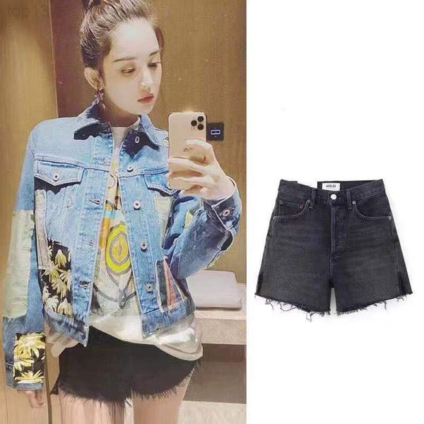 women's jeans designer ag naza's same 22 summer new style worn-out rough edge, split under and used washed denim shorts pants gx25, Blue
women's jeans designer ag naza's same 22 summer new style worn-out rough edge, split under and used washed denim shorts pants gx25, Blue