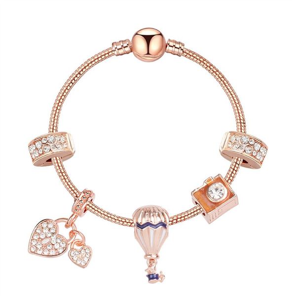strands rose gold romantic balloon beaded bracelet diy fashion girl diamond-encrusted heart pendant bracelet337l, Black
strands rose gold romantic balloon beaded bracelet diy fashion girl diamond-encrusted heart pendant bracelet337l, Black