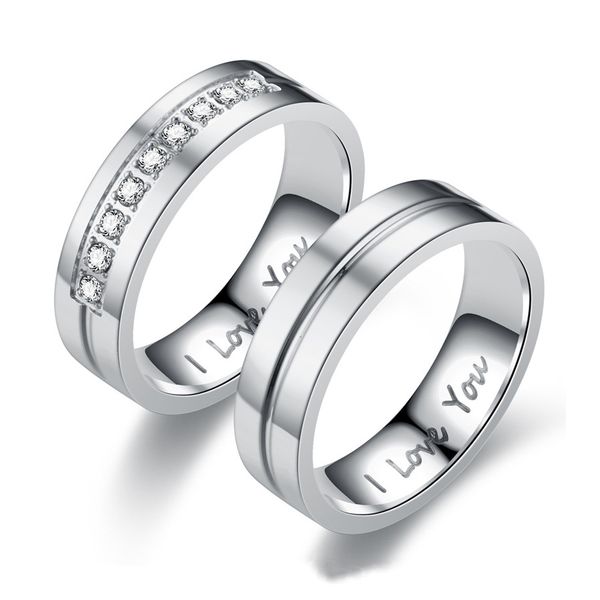 fashion i love you rings lovers classic designer rhinestone finger ring men women titanium steel crystal jewelry gifts for couple, Silver
fashion i love you rings lovers classic designer rhinestone finger ring men women titanium steel crystal jewelry gifts for couple, Silver