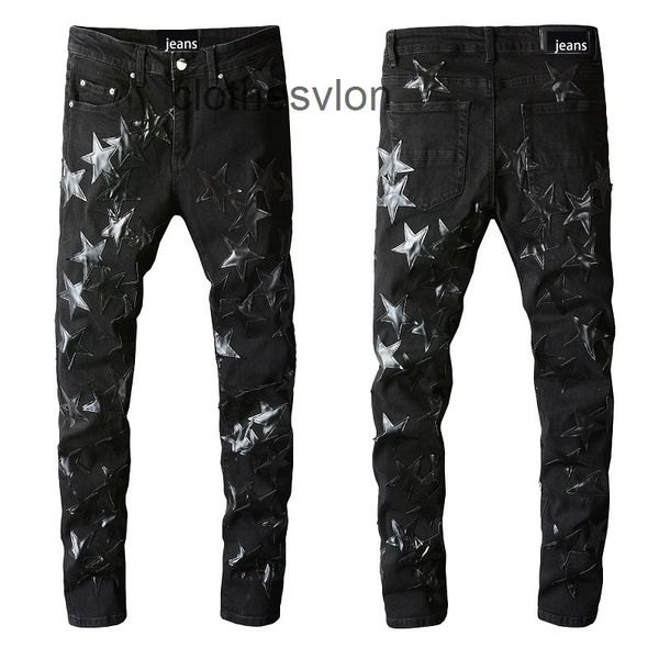 jean mens fashion amirs jeans designer trend style trendy five pointed star elastic tight legged 691, Blue
jean mens fashion amirs jeans designer trend style trendy five pointed star elastic tight legged 691, Blue