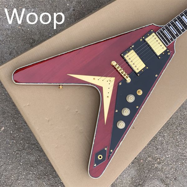 in stock factory direct fly-v electric guitar version red wood color rosewood fingerboard mahogany body gold hardware immediate delivery
in stock factory direct fly-v electric guitar version red wood color rosewood fingerboard mahogany body gold hardware immediate delivery