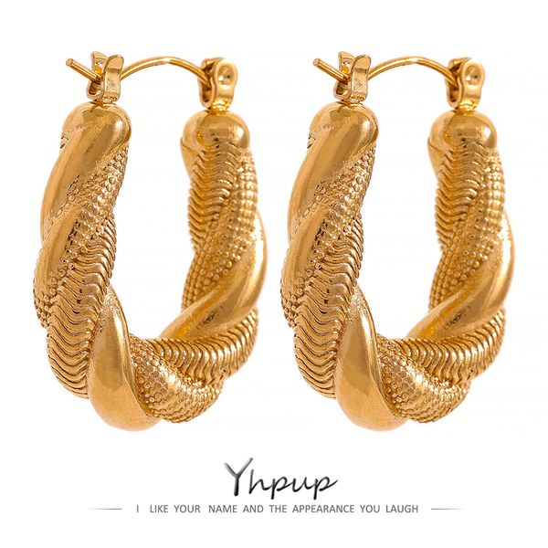 yhpup stainless steel twist wrap statement hoop earrings 18k plated golden charm temperament geometric oval fashion 220716, Golden;silver
yhpup stainless steel twist wrap statement hoop earrings 18k plated golden charm temperament geometric oval fashion 220716, Golden;silver