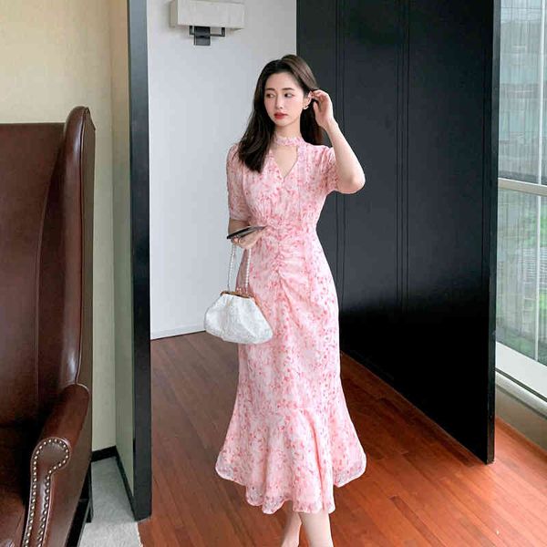 casual dresses women's summer french v-neck short sleeve slim floral dress medium length fishtail skirt children shze, Black;gray
casual dresses women's summer french v-neck short sleeve slim floral dress medium length fishtail skirt children shze, Black;gray