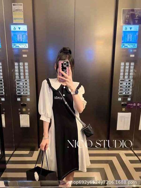 casual dresses spring and summer niche design organ pleated doll neck black white stitched dress fashionable lady style c43u, Black;gray
casual dresses spring and summer niche design organ pleated doll neck black white stitched dress fashionable lady style c43u, Black;gray