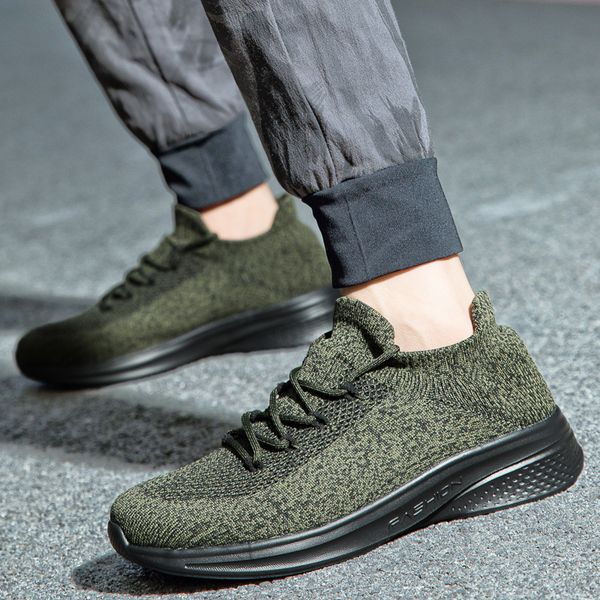 fashion breathable running shoes flying woven sneakers outdoor brand sports shoes men's lace-up mesh shoes big size 36-45, Black
fashion breathable running shoes flying woven sneakers outdoor brand sports shoes men's lace-up mesh shoes big size 36-45, Black
