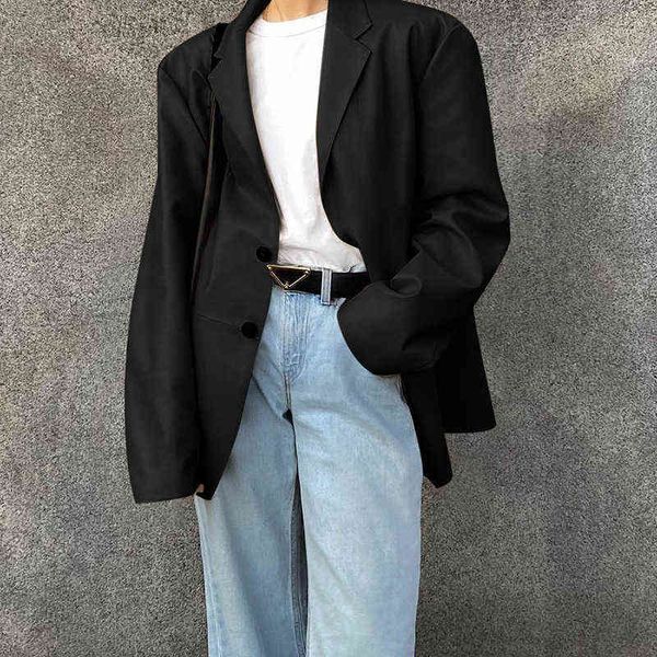women coats pu leather jacket black blazer casual oversized khaki coats autumn outwear high street jackets femme outfits l220714, White;black
women coats pu leather jacket black blazer casual oversized khaki coats autumn outwear high street jackets femme outfits l220714, White;black