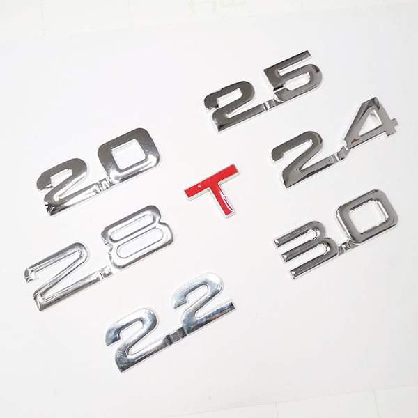 universal car 3d metal sticker 1.6t 1.8t 2.2t 2.5t 3.0t emblem badge decals auto tail sticker for car deco accessories
universal car 3d metal sticker 1.6t 1.8t 2.2t 2.5t 3.0t emblem badge decals auto tail sticker for car deco accessories