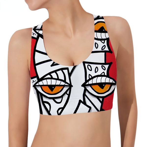 women sports vest polynesia abstract art 3d pattern sleeveless tank fashion yoga running women outdoor fitness 220616, White
women sports vest polynesia abstract art 3d pattern sleeveless tank fashion yoga running women outdoor fitness 220616, White
