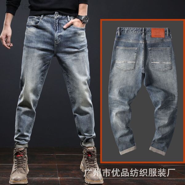 men's jeans designer men's elastic autumn winter american leisure new slim fit trend korean youth jeans men 1l8k, Blue
men's jeans designer men's elastic autumn winter american leisure new slim fit trend korean youth jeans men 1l8k, Blue