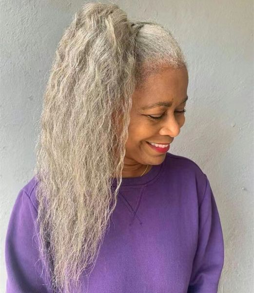 prom hairstyle ponytail kinky straight salt and pepper hair gray color malaysian virgin hair extensions 8-22inch yaki pony tail hairpiece, Black
prom hairstyle ponytail kinky straight salt and pepper hair gray color malaysian virgin hair extensions 8-22inch yaki pony tail hairpiece, Black