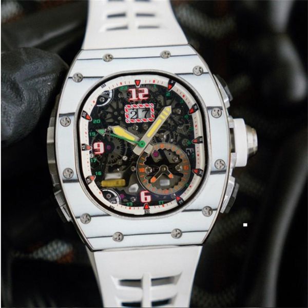 new fashion watch men luxury brand white case rubber strap automatic mechanical self-winding sweeping watches with box, Slivery;brown
new fashion watch men luxury brand white case rubber strap automatic mechanical self-winding sweeping watches with box, Slivery;brown