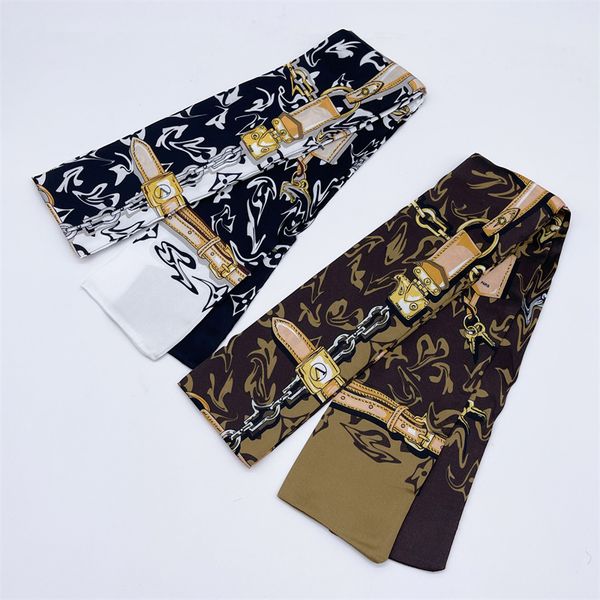 2022 luxury designer lady scarf, fashion alphabet handbag scarves, headband, tie, hair bundle, 100% silk scarfs size :8*120cm, Blue;gray
2022 luxury designer lady scarf, fashion alphabet handbag scarves, headband, tie, hair bundle, 100% silk scarfs size :8*120cm, Blue;gray