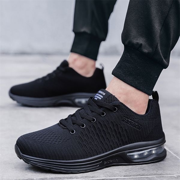 running shoes men cushioned trainer sneakers fashion trend sport jogging breathable zapatillas 220812, Black
running shoes men cushioned trainer sneakers fashion trend sport jogging breathable zapatillas 220812, Black