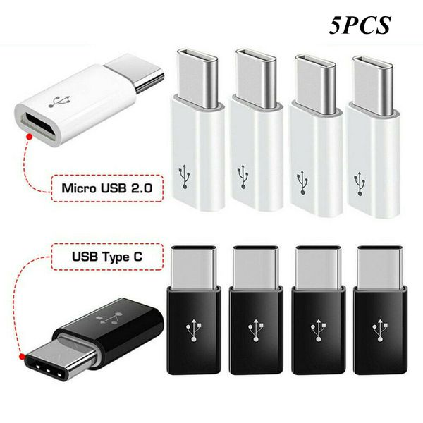 5pc new micro usb female to type c male adapter converter micro-b to usb-c connector charging adapter phone accessories
5pc new micro usb female to type c male adapter converter micro-b to usb-c connector charging adapter phone accessories