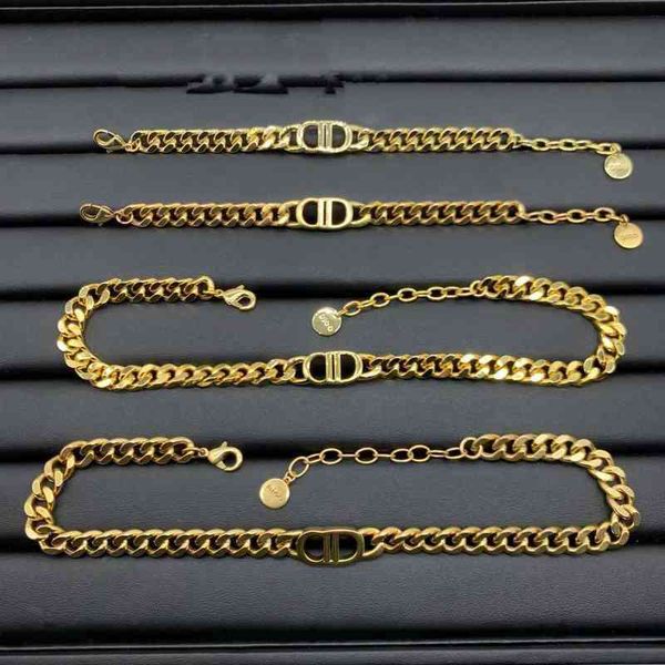 factory outlet necklace new letter thick neck bracelet women's high version temperament clavicle chain 7617, Silver
factory outlet necklace new letter thick neck bracelet women's high version temperament clavicle chain 7617, Silver
