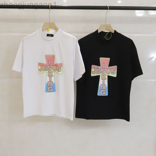 designer high version fashion kanyes jesus is king three gods oil painting fog high street loose short sleeve t-shirt for men and women shor, White;black
designer high version fashion kanyes jesus is king three gods oil painting fog high street loose short sleeve t-shirt for men and women shor, White;black