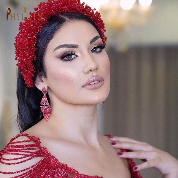 a416 charming red crystal bridal headband princess crown wedding hair accessories pageant headpiece for women tiara headwear 220804, Slivery;golden
a416 charming red crystal bridal headband princess crown wedding hair accessories pageant headpiece for women tiara headwear 220804, Slivery;golden