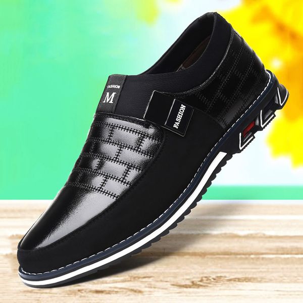shoes men s leather casual sneakers fashion trend flat all match work large size 220811, Black
shoes men s leather casual sneakers fashion trend flat all match work large size 220811, Black