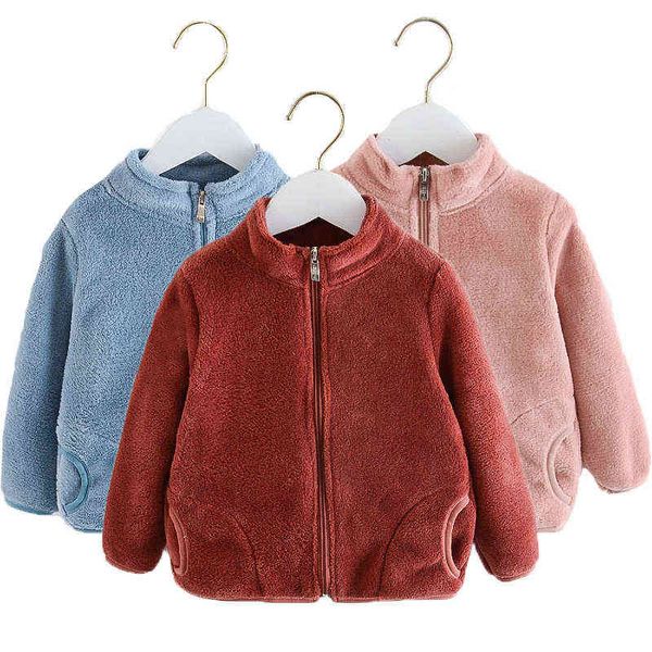 2021 new spring autumn plush girls boys coat warm flannel sweater jacket for kids children birthday christmas gift j220718, Blue;gray
2021 new spring autumn plush girls boys coat warm flannel sweater jacket for kids children birthday christmas gift j220718, Blue;gray