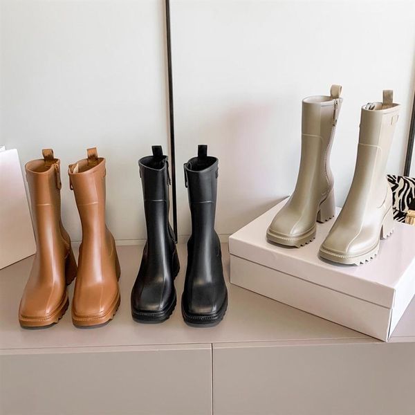 designer boots women betty heeled zip boot pvc rubber knee booties square toe shoes platform waterproof welly rain shoe243e, Black
designer boots women betty heeled zip boot pvc rubber knee booties square toe shoes platform waterproof welly rain shoe243e, Black