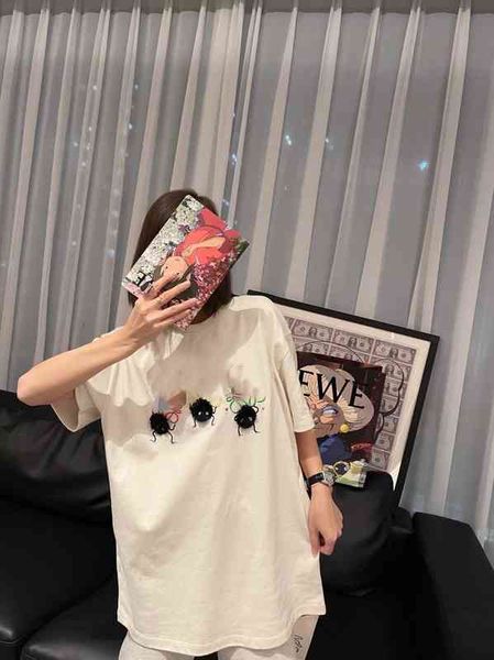 women's t-shirt spring and summer fashion brand embroidered small coal ball t-shirt naza same short sleeve round neck casual couple blo, White
women's t-shirt spring and summer fashion brand embroidered small coal ball t-shirt naza same short sleeve round neck casual couple blo, White
