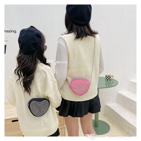 children princess love heart handbags autumn winter euramerican fashion kids restoring chain mini one shoulder bag girl diamond cross-body b, Black
children princess love heart handbags autumn winter euramerican fashion kids restoring chain mini one shoulder bag girl diamond cross-body b, Black