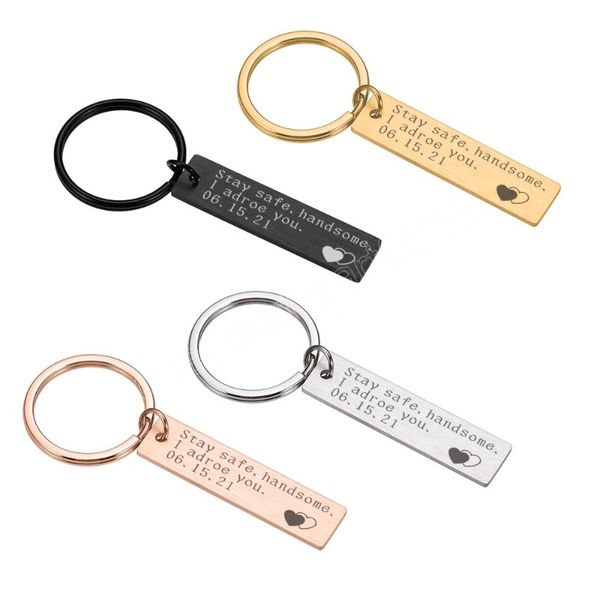 custom key chain gift for couples boyfriend girlfriend valentine's day gifts to him her personalized date fashion keyring, Slivery;golden
custom key chain gift for couples boyfriend girlfriend valentine's day gifts to him her personalized date fashion keyring, Slivery;golden