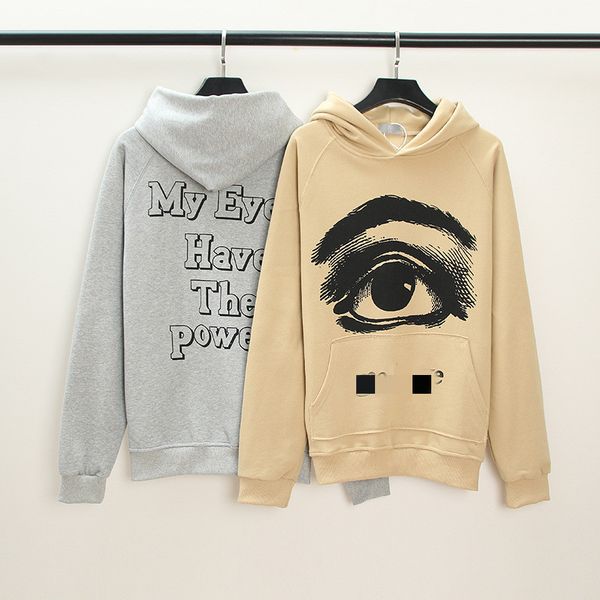 european and american high street fashion brand printed large eyes retro and old hoodie, Black
european and american high street fashion brand printed large eyes retro and old hoodie, Black