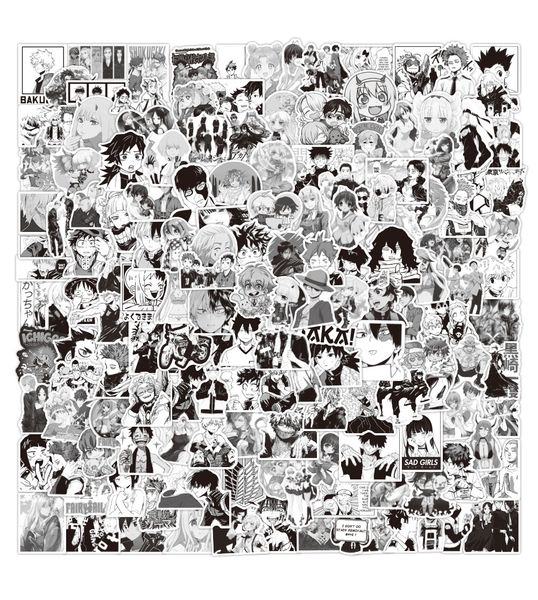 200pcs/lot black and white anime mixed graffiti stickers skate accessories waterproof vinyl cartoon sticker for lapwaterbottle phone skatebo
200pcs/lot black and white anime mixed graffiti stickers skate accessories waterproof vinyl cartoon sticker for lapwaterbottle phone skatebo