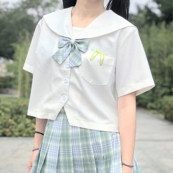 women's blouses & shirts white women sailor collar cropped summer thin pockets 3 style short sleeve all-match design harajuku jk japane
women's blouses & shirts white women sailor collar cropped summer thin pockets 3 style short sleeve all-match design harajuku jk japane