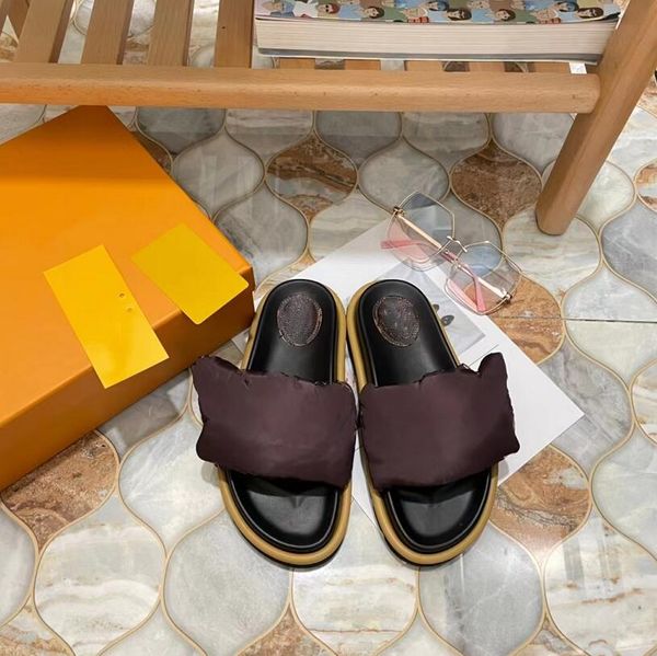 shoes slippers womens genuine leather slippers designer nylon women printing slipper summer flat heel luxury sandal feather filling lady sol
shoes slippers womens genuine leather slippers designer nylon women printing slipper summer flat heel luxury sandal feather filling lady sol