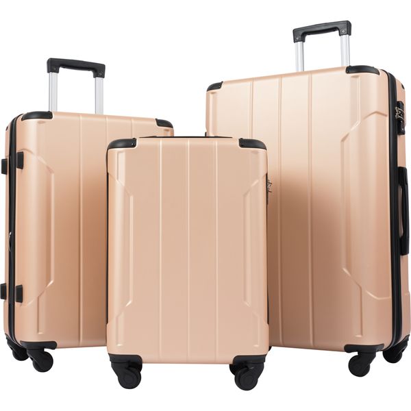selling home hardshell luggage sets 3 pcs blak spinner suitcase with tsa lock lightweight silver champagner
selling home hardshell luggage sets 3 pcs blak spinner suitcase with tsa lock lightweight silver champagner