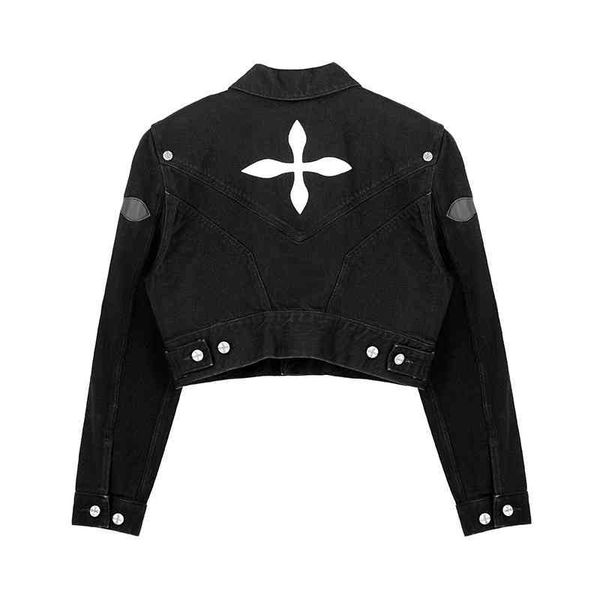 high-quality women's clothing independent designer brand smfk welldone2022 early spring cross denim jacket women street loose casual sh, Black;brown
high-quality women's clothing independent designer brand smfk welldone2022 early spring cross denim jacket women street loose casual sh, Black;brown