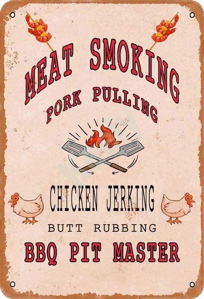 meat smoking pork pulling chicken jerking butt rubbing bbq metal vintage tin sign wall decoration 12x8 inches for cafe coffee bars
meat smoking pork pulling chicken jerking butt rubbing bbq metal vintage tin sign wall decoration 12x8 inches for cafe coffee bars