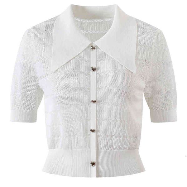 women's sweaters ice thin hollowed out polo shirt summer polo love deduction age short sleeve slim fitting fxwn, White;black
women's sweaters ice thin hollowed out polo shirt summer polo love deduction age short sleeve slim fitting fxwn, White;black