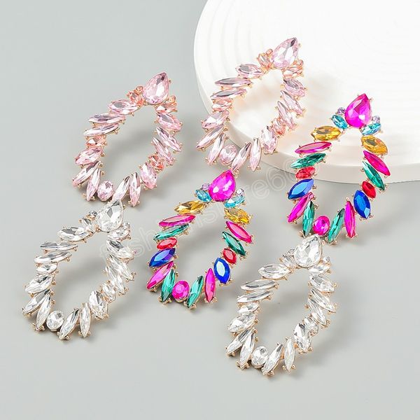 metal rhinestone geometric earrings sparkling statement dangle earrings women's charm jewelry, Silver
metal rhinestone geometric earrings sparkling statement dangle earrings women's charm jewelry, Silver