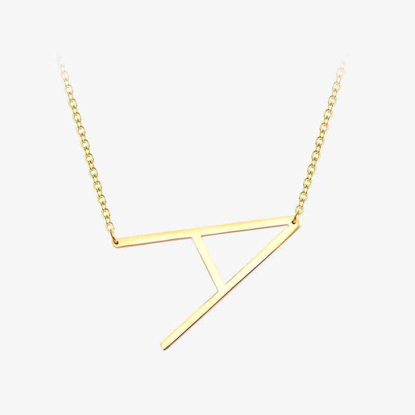 pendant necklaces enfashion letter alphabet initial pendants gold color stainless steel choker for women jewelry 220428, Silver
pendant necklaces enfashion letter alphabet initial pendants gold color stainless steel choker for women jewelry 220428, Silver