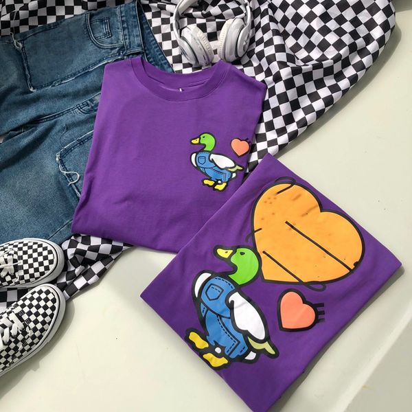 women's t-shirt designer summer american cartoon printed duck round neck short sleeve casual fashion loose thin t-shirt f1jj, White
women's t-shirt designer summer american cartoon printed duck round neck short sleeve casual fashion loose thin t-shirt f1jj, White