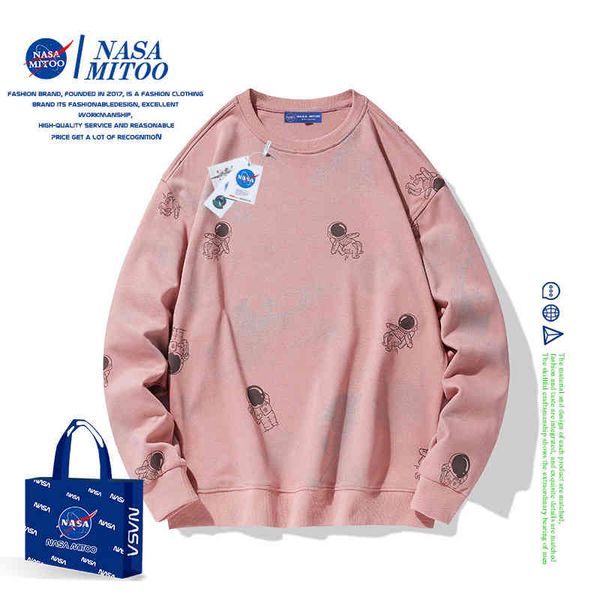 nasa co astronauts' round neck sweater oversize high street men's autumn and winter new trend couple shirt, Black
nasa co astronauts' round neck sweater oversize high street men's autumn and winter new trend couple shirt, Black