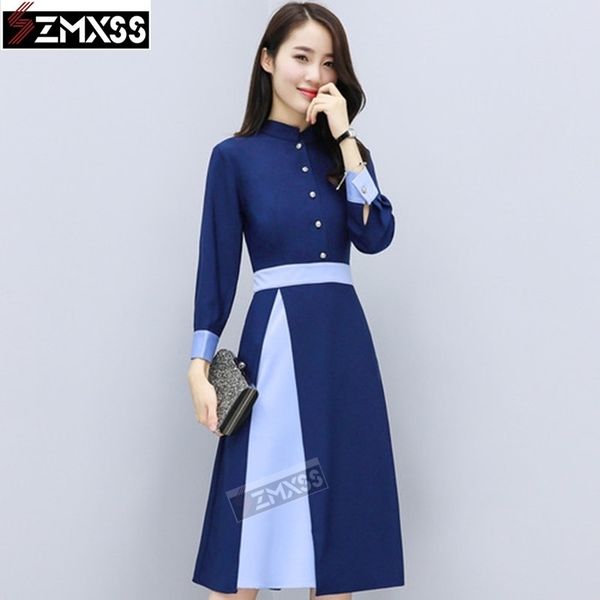 szmxss female autumn new women korean version slim cold wind patchwork standneck casual aline sashes button dress vestidos y200102, White;black
szmxss female autumn new women korean version slim cold wind patchwork standneck casual aline sashes button dress vestidos y200102, White;black