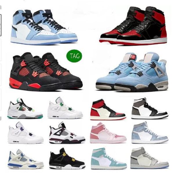 2022 men women basketball shoes shoe 1s 1 bred patent black white oreo 4 4s sail university blue red thunder tour yellow mens trainers sport
2022 men women basketball shoes shoe 1s 1 bred patent black white oreo 4 4s sail university blue red thunder tour yellow mens trainers sport