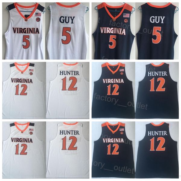 ncaa college virginia cavaliers basketball 5 kyle guy jersey 12 deandre hunter university for sport fans breathable team color navy blue whi, Black
ncaa college virginia cavaliers basketball 5 kyle guy jersey 12 deandre hunter university for sport fans breathable team color navy blue whi, Black