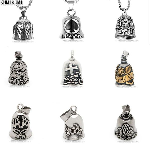 pendant necklaces fashion charm men's alloy polished bell motorcycle necklace locomotive jewelry gift, Silver
pendant necklaces fashion charm men's alloy polished bell motorcycle necklace locomotive jewelry gift, Silver