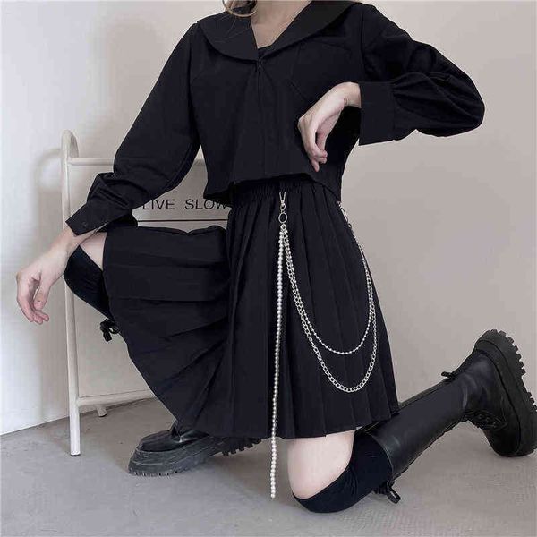 men's skirt houzhou gothic black pleated skirt women punk high waisted chain a-line mini skirts e girl kpop streetwear goth preppy styl
men's skirt houzhou gothic black pleated skirt women punk high waisted chain a-line mini skirts e girl kpop streetwear goth preppy styl